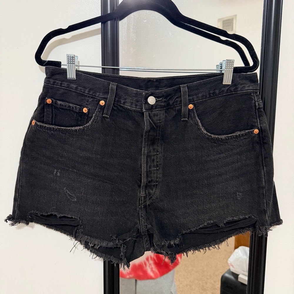 Levi's Black 501 Jean Shorts